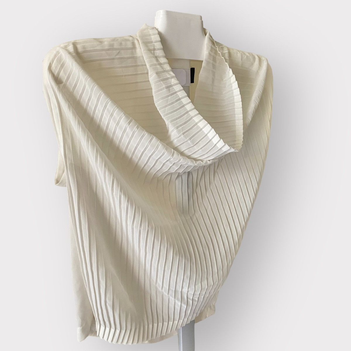 Comme des Garcons Vintage Tricot CDG Asymmetric Sheer mesh Blouse Size M / US 6-8 / IT 42-44 - 1 Thumbnail