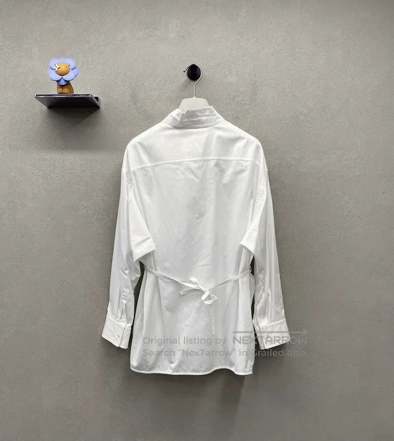 Hermes Hermes White stand collar shirt Size XS / US 0-2 / IT 36-38 - 3 Thumbnail
