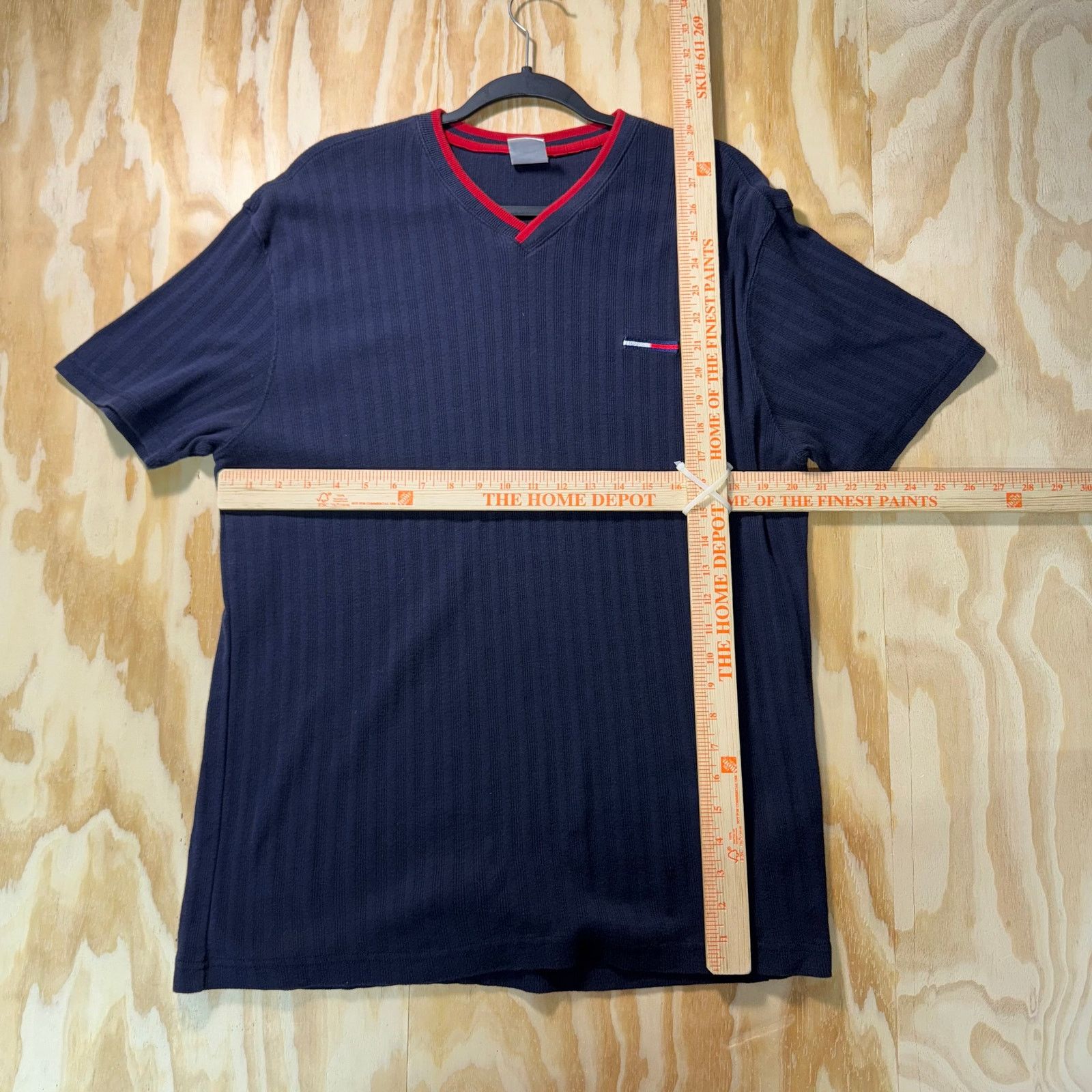 Tommy Hilfiger Vintage Y2K Tommy Hilfiger embroidered logo striped t-shirt Size US XL / EU 56 / 4 - 4 Thumbnail