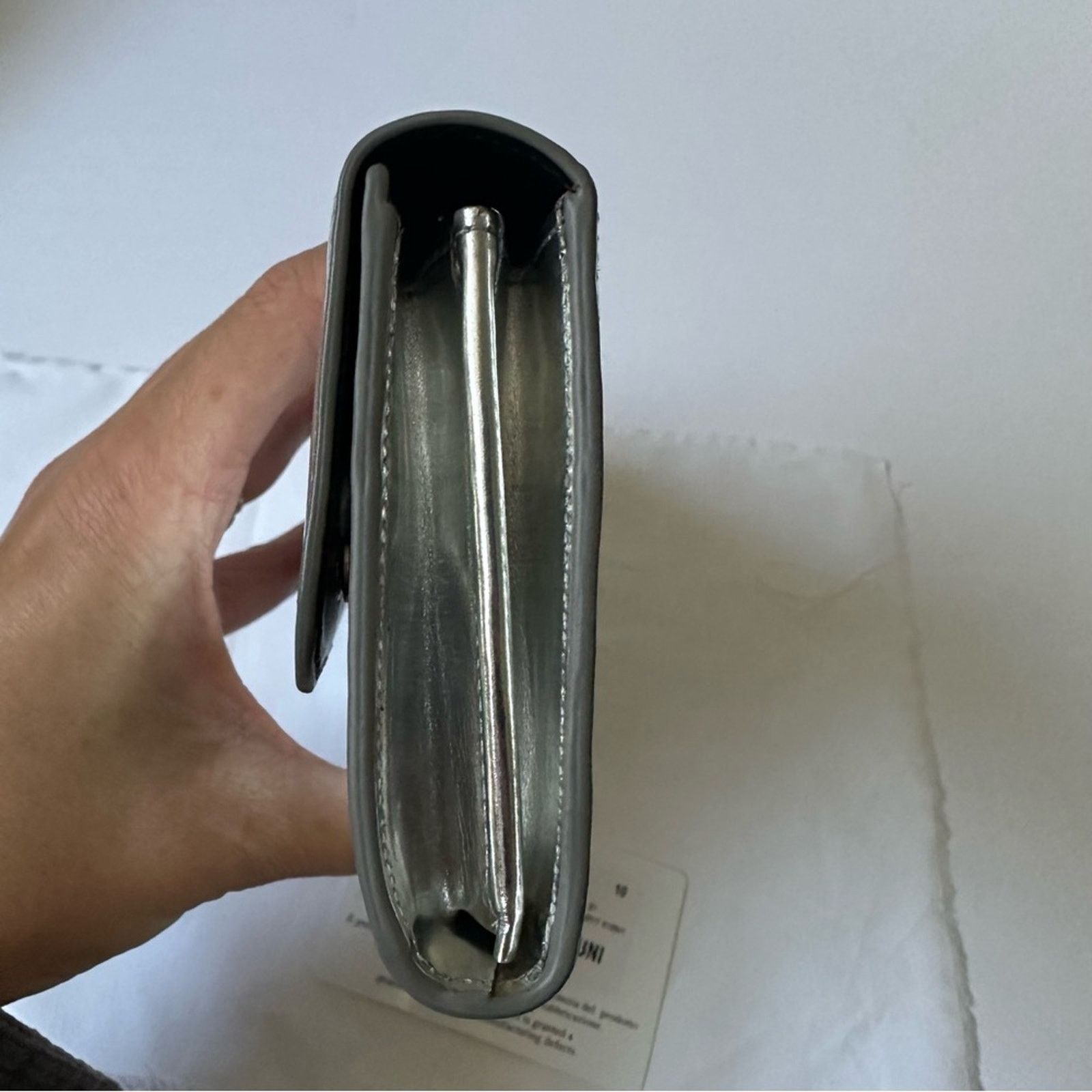Maison Margiela MM11 Mirror Leather Four-Stitch Long Wallet SS17 Metallic Size ONE SIZE - 5 Thumbnail