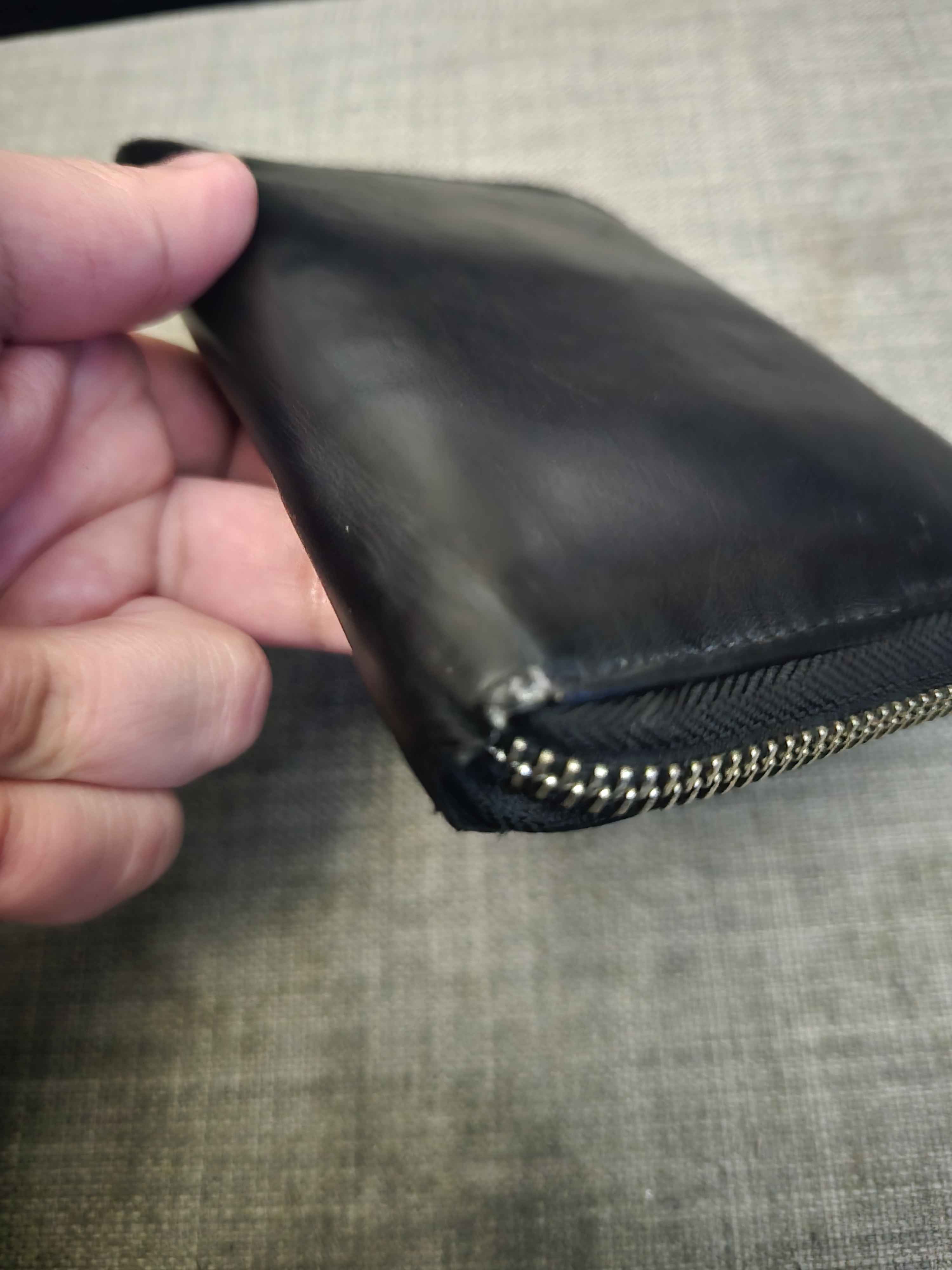 Yohji Yamamoto Yohji Yamamoto Zip leather wallet clutch Size ONE SIZE - 9 Thumbnail
