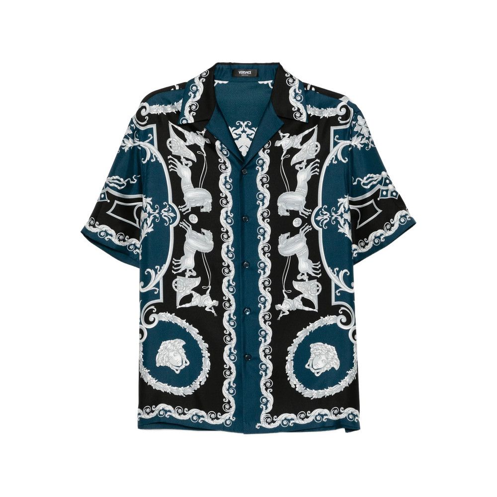 Versace Versace BLUE Shirts Size US M / EU 48-50 / 2 - 1 Thumbnail