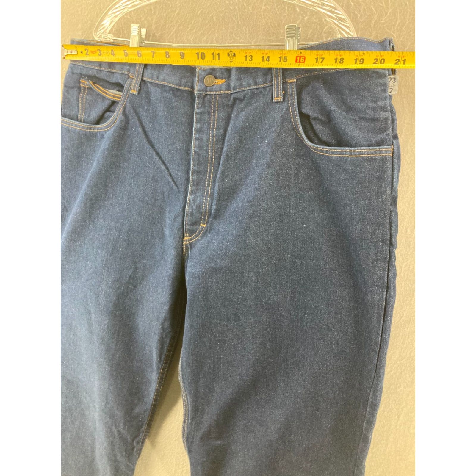 Denime Tyndale Jeans Adult Men 42x32 Blue Denim Cotton USA NWT Regular Straight Size US 42 / EU 58 - 2 Thumbnail