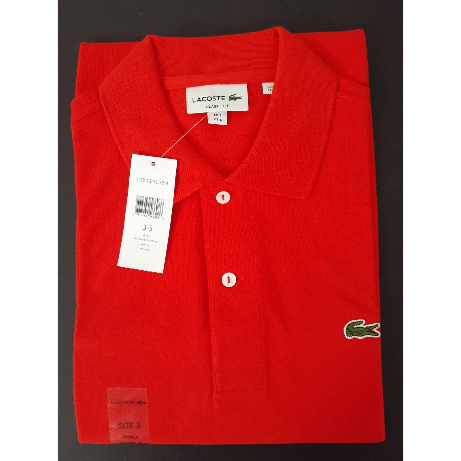 Lacoste Lacoste Men's Legacy Short Sleeve L.12.12 Pique Polo Shirt S Size US S / EU 44-46 / 1 - 2 Thumbnail