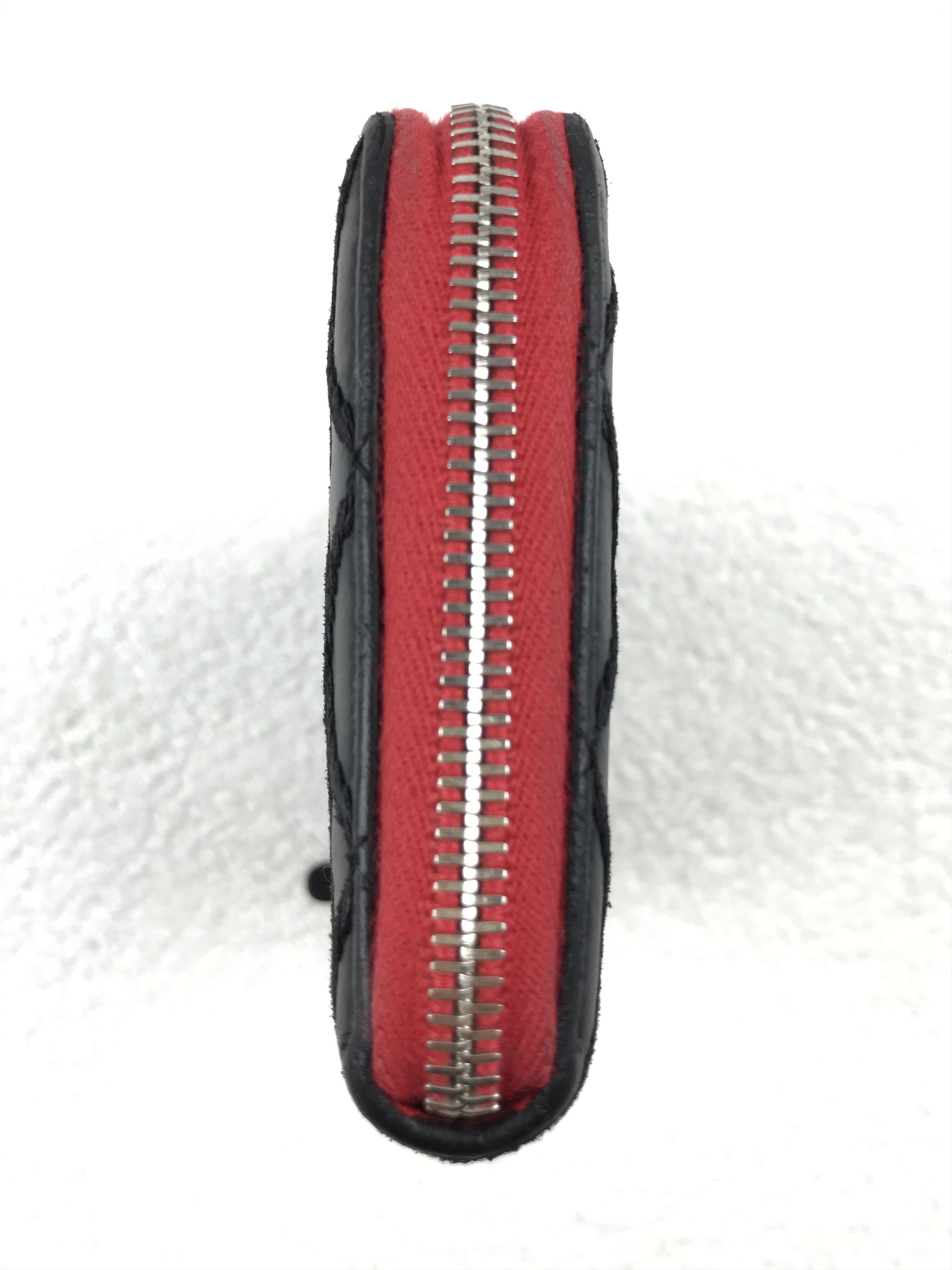 Chanel × Vintage Vintage Chanel Stitched Quilted Zip Around Long Wallet Size ONE SIZE - 3 Thumbnail