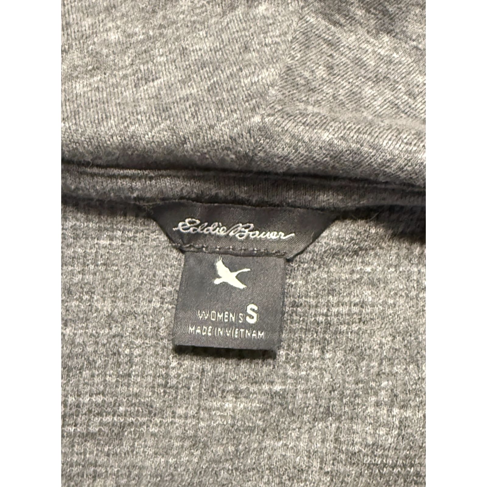Eddie Bauer Eddie Bauer Shirt Women's Small Gray Long Sleeve Turtleneck Pullover Casual Knit Cotton Modern Basic (Size: S) Mens? Girls? Wait. Size S / US 4 / IT 40 - 5 Thumbnail