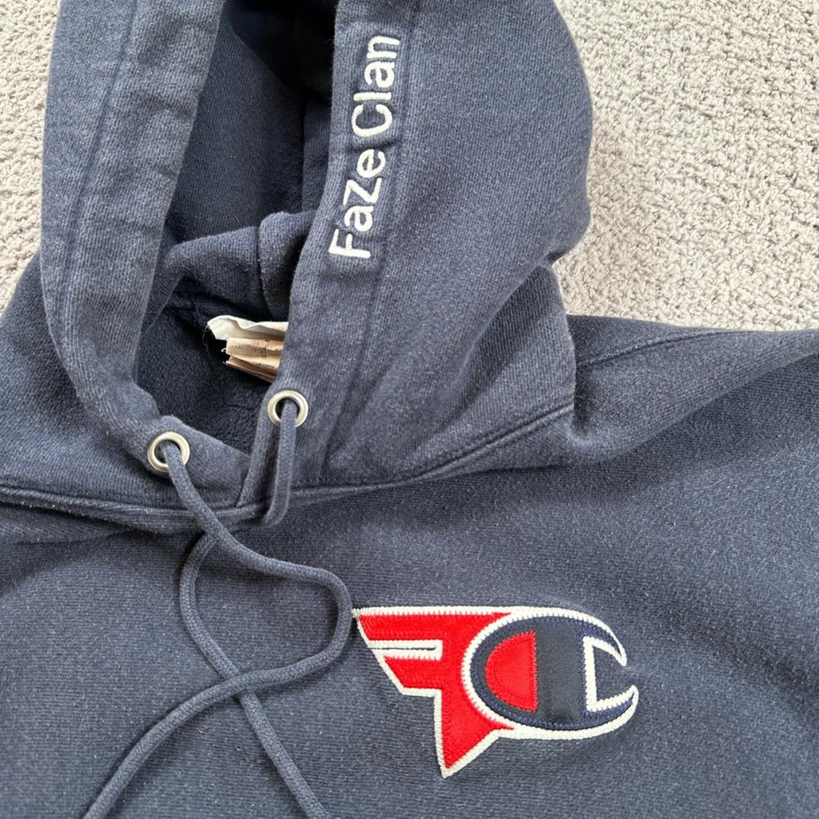 Champion Champion FaZe Clan Collaboration Hoodie Sweatshirt Men Blue Size US M / EU 48-50 / 2 - 2 Thumbnail