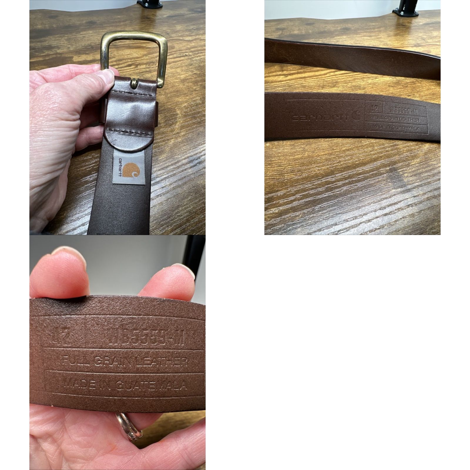 Carhartt Carhartt Belt Work Brown 1.5” Leather Mens Size 42 Size 42 - 8 Thumbnail