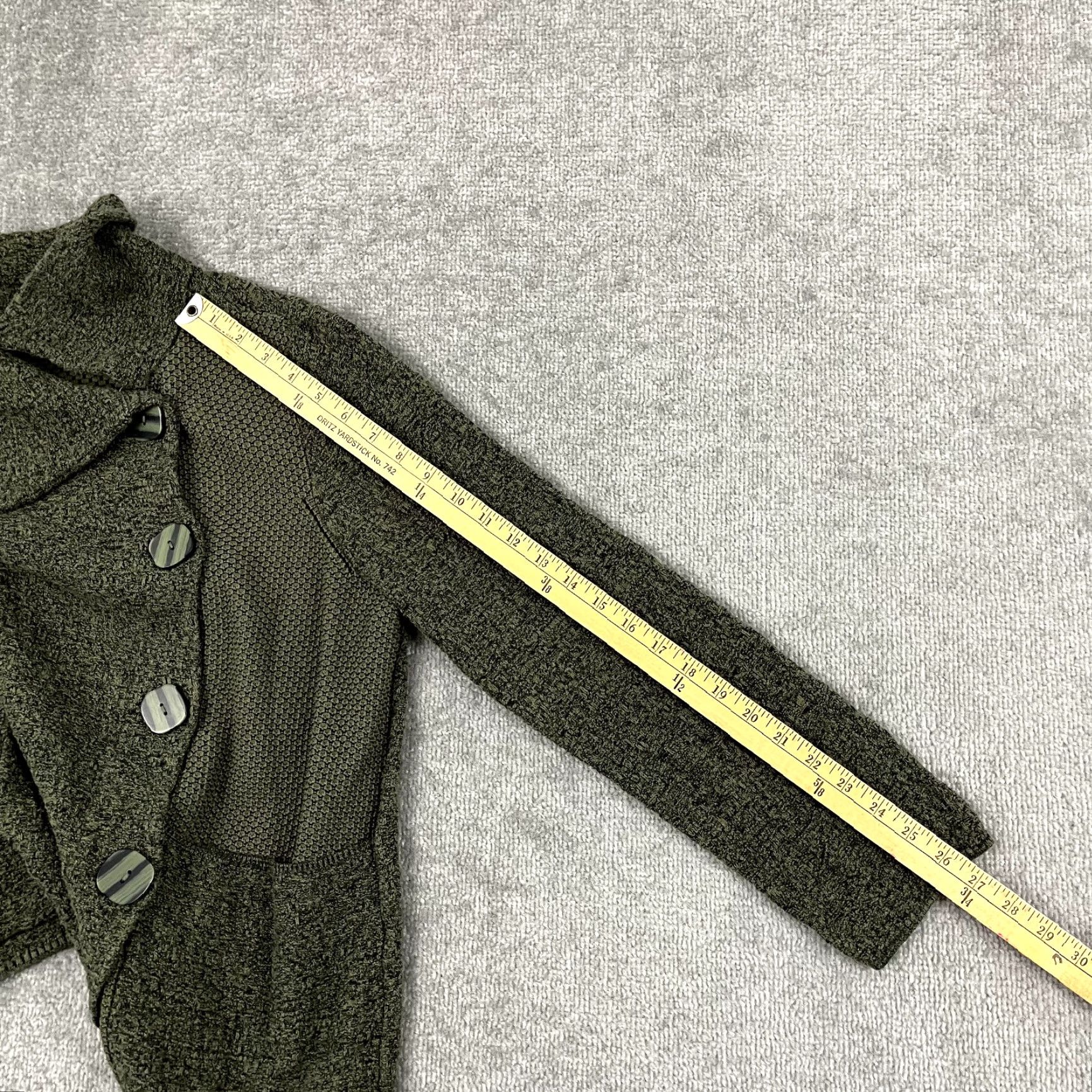 Habitat Habitat Clothes To Live In Cardigan Womens Medium Green Jacket Pockets Size M / US 6-8 / IT 42-44 - 5 Thumbnail
