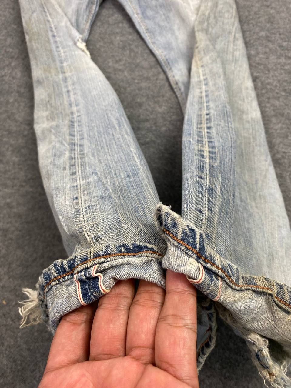 Edwin vintage edwin 505zx selvedge distressed denim nice design Size US 34 / EU 50 - 18 Thumbnail