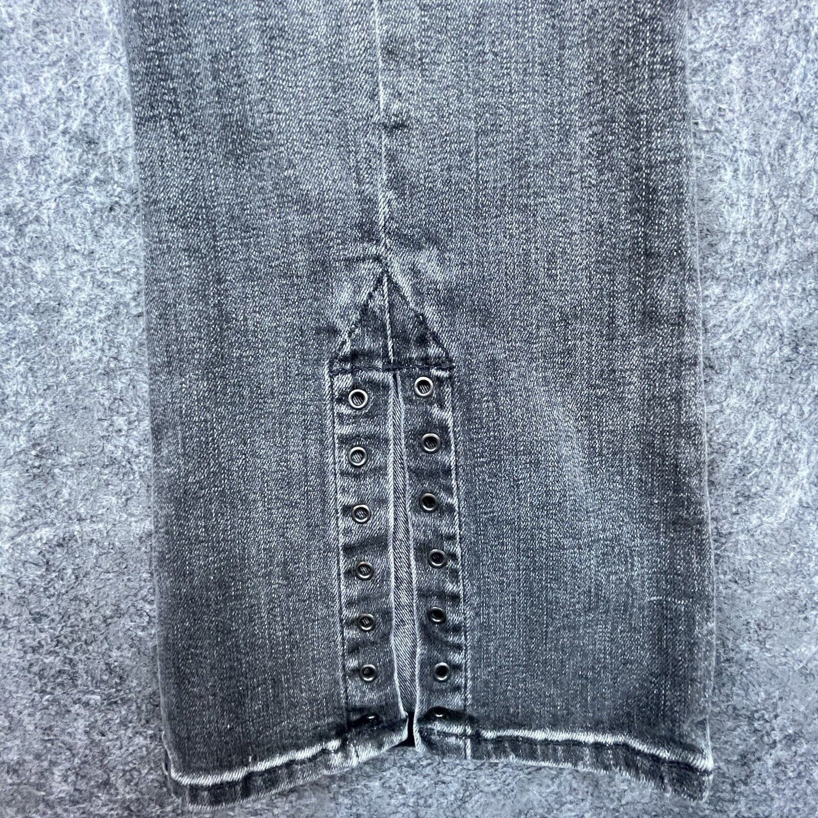 Hudson Hudson Jeans Womens 27 Grey Holly Flare Slit Ankle Rocker Size 27" / US 4 / IT 40 - 5 Thumbnail