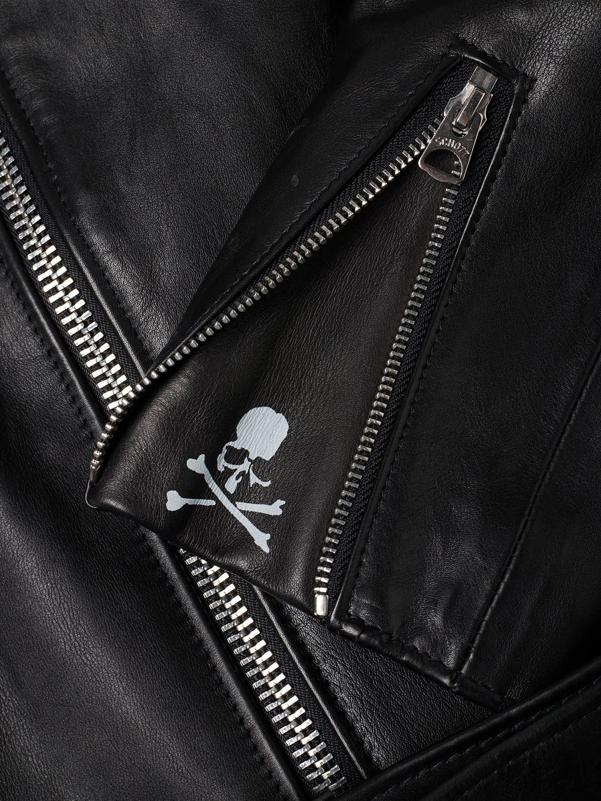 Mastermind Japan MASTERMIND Japan x SCHOTT Black Leather "One Star" Jacket Size US L / EU 52-54 / 3 - 6 Thumbnail