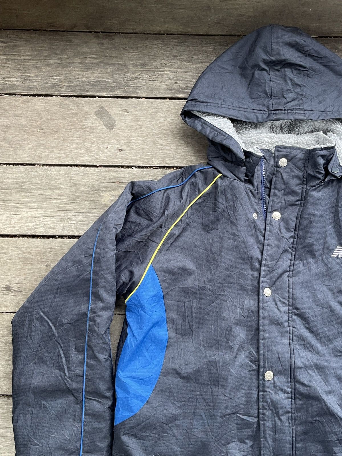 Japanese Brand × New Balance NEW BALANCE FULLZIPPER WITH BUTTON JACKET Size US XL / EU 56 / 4 - 3 Thumbnail