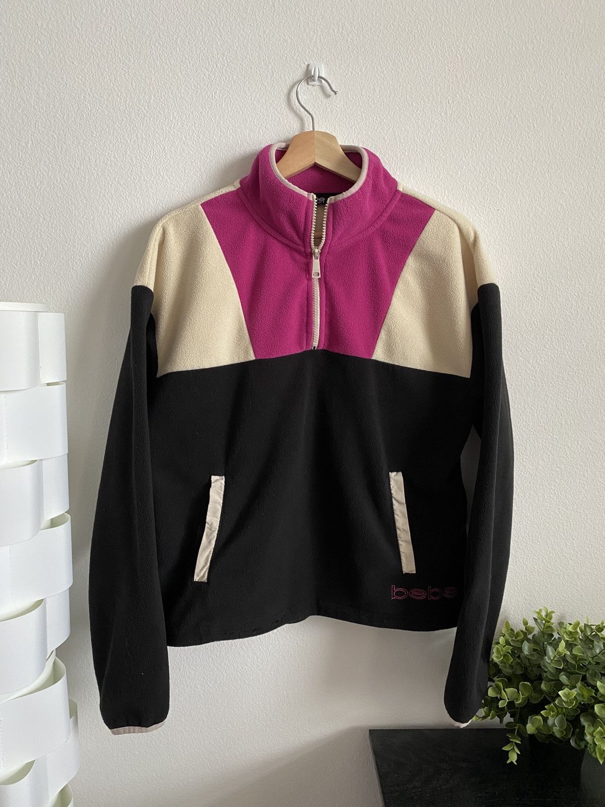 Bebe Vintage Y2K Bebe Sport Fleece Zip Up Size M / US 6-8 / IT 42-44 - 1 Thumbnail