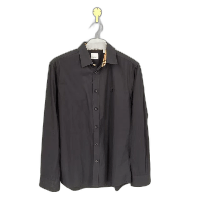 Burberry Burberry Black Long Sleeve Button-Up Shirt Size US M / EU 48-50 / 2 - 1 Thumbnail