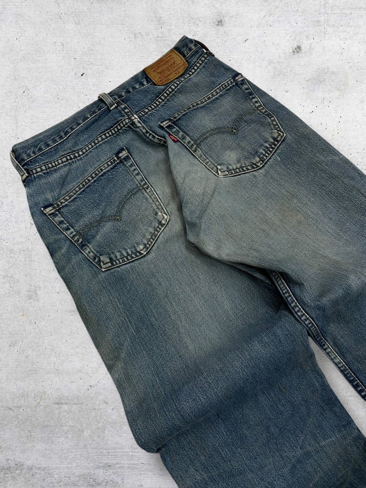 Levi's Vintage Clothing VINTAGE 504 LEVIS USA DESIGNER 90S MUDWASH DISTRESSED DENIM Size US 29 - 14 Thumbnail