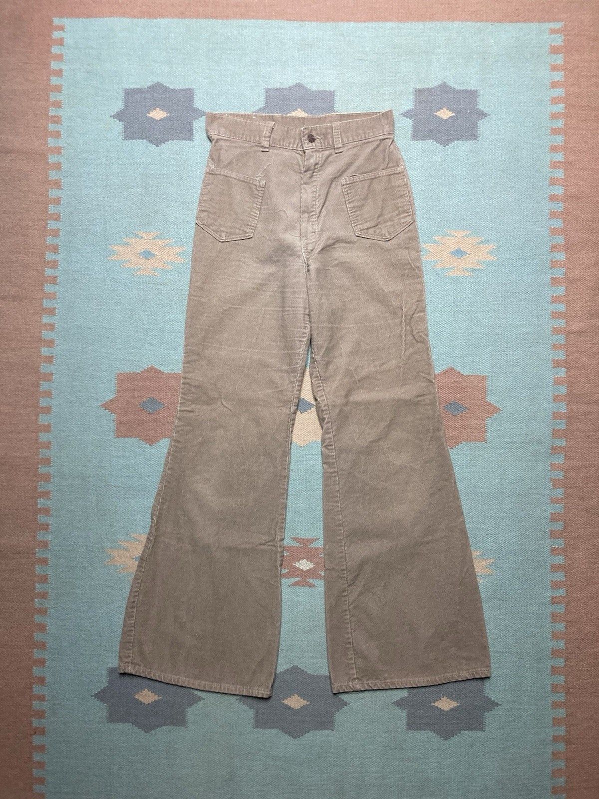 Vintage 70s corduroy pants elephant flare bell Big Yank hippie 28x31 Size US 28 / EU 44 - 1 Thumbnail