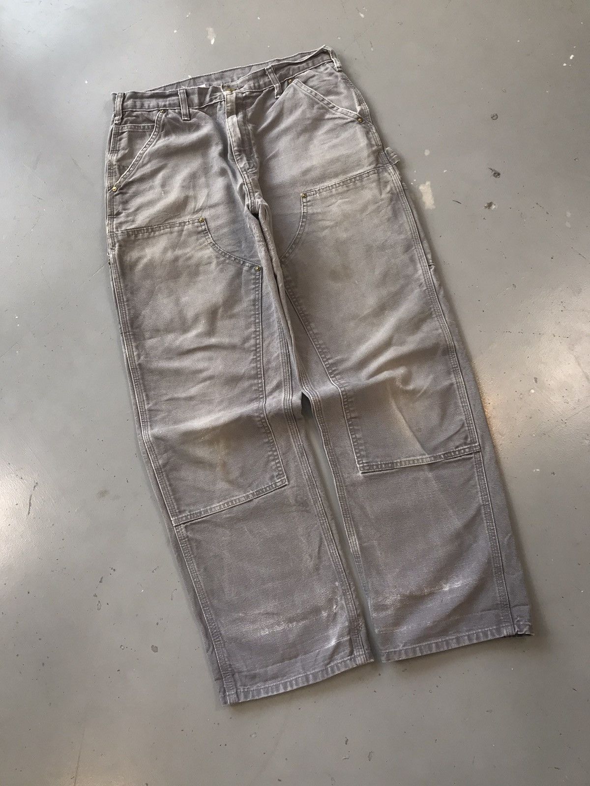 Carhartt × Vintage Vintage Carhartt B136 GYL double knee denim Size US 32 / EU 48 - 2 Thumbnail