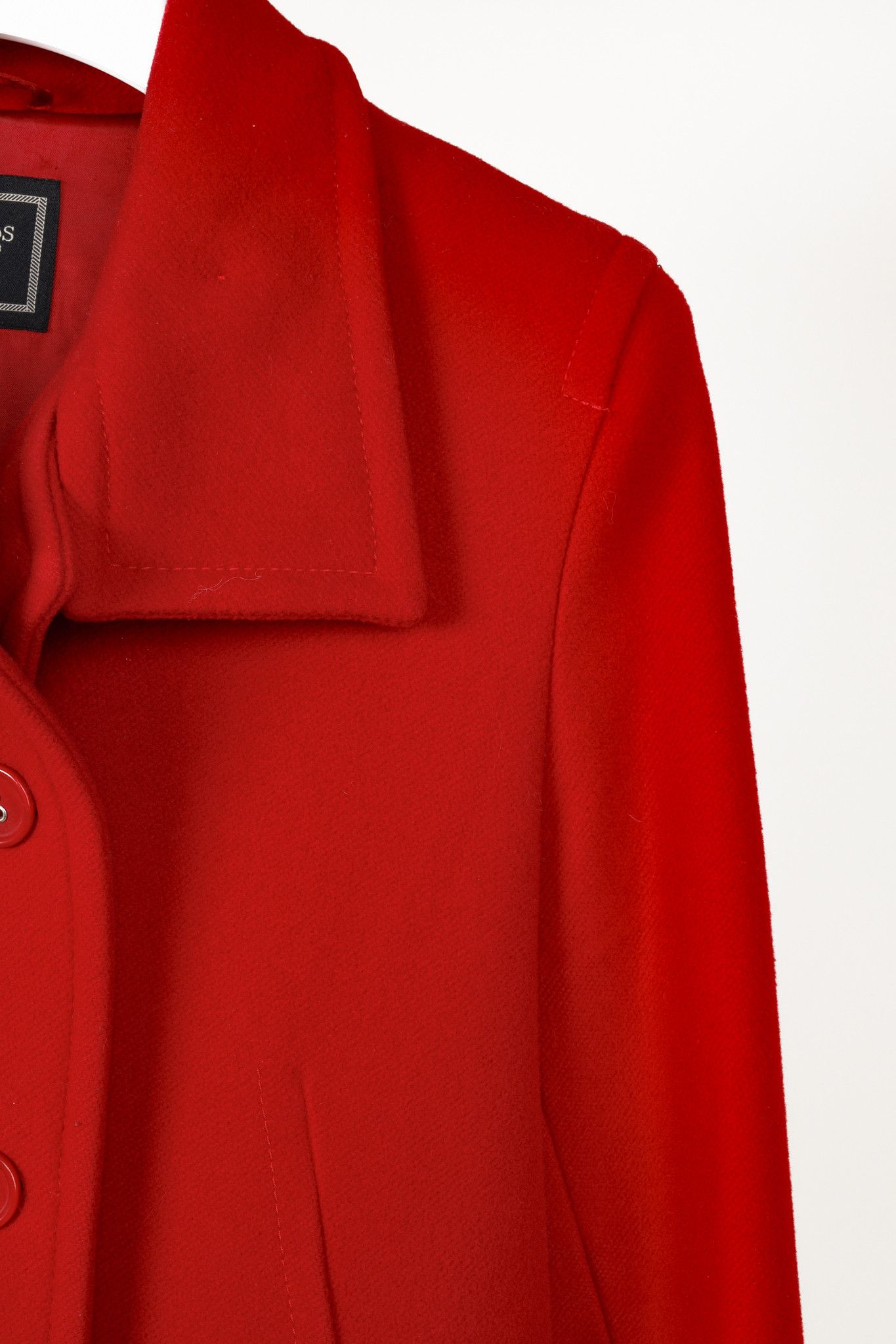 Hobbs London Hobbs Red Wool & Cashmere Blend Double-Breasted Coat Size M / US 6-8 / IT 42-44 - 5 Thumbnail