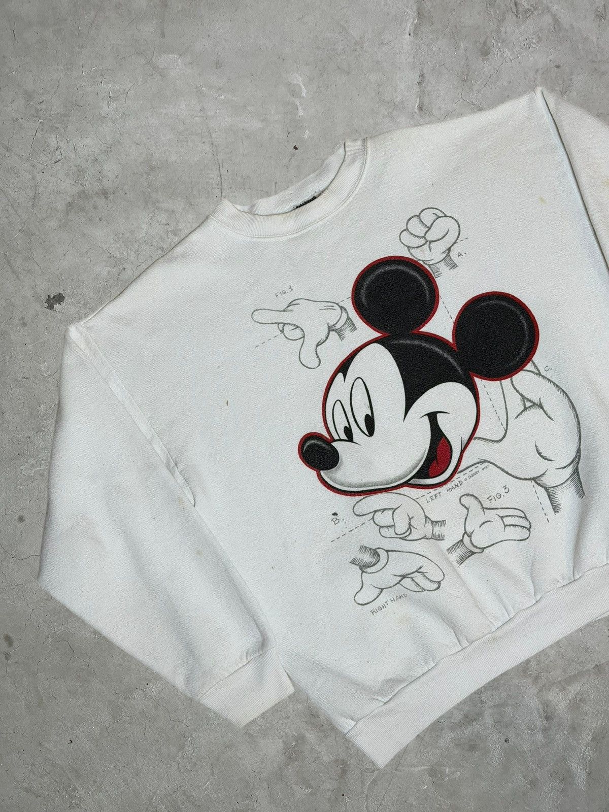 Vintage Vintage Mickey Mouse Crewneck Size US L / EU 52-54 / 3 - 3 Thumbnail