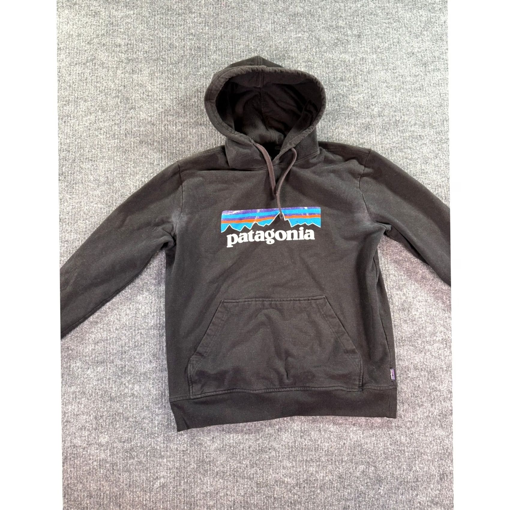 Patagonia Patagonia Hoodie Mens M Black Fitz Roy Horizons Logo Pullover Graphic Sweatshirt Size US M / EU 48-50 / 2 - 6 Thumbnail