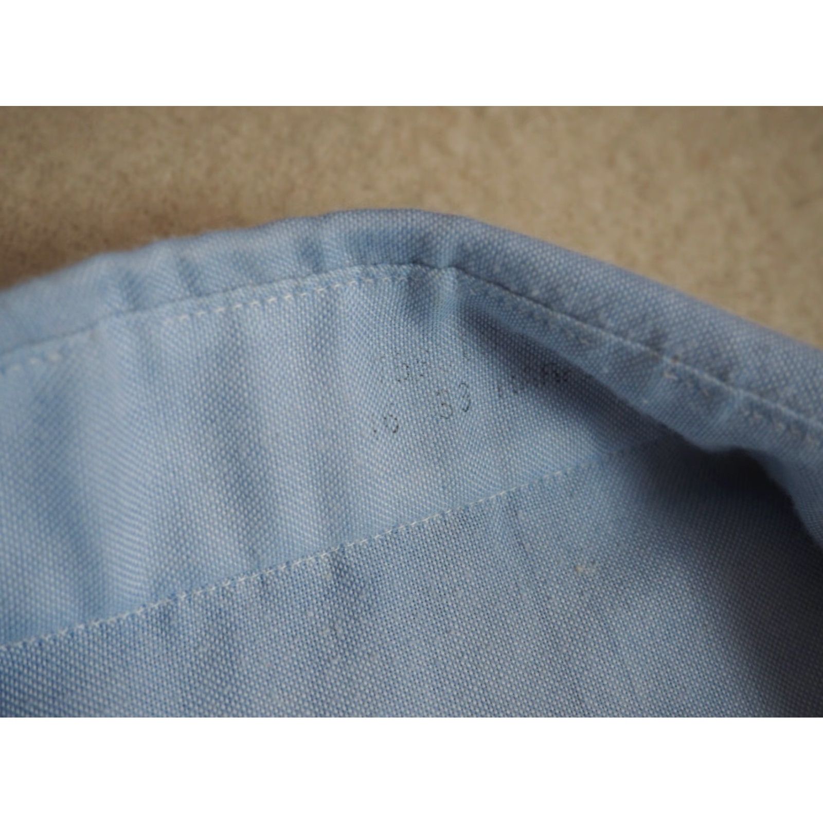 Vintage VINTAGE 70s Faded Blue Polycotton Pocket Ivy Prep Retro Button Shirt Mens L Size US L / EU 52-54 / 3 - 6 Thumbnail