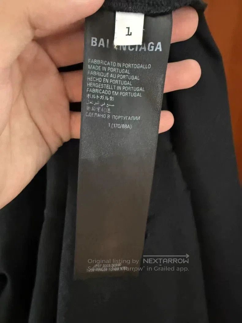 Balenciaga Balenciaga Distressed Mud-Dye Short Sleeve. Size US XL / EU 56 / 4 - 4 Thumbnail