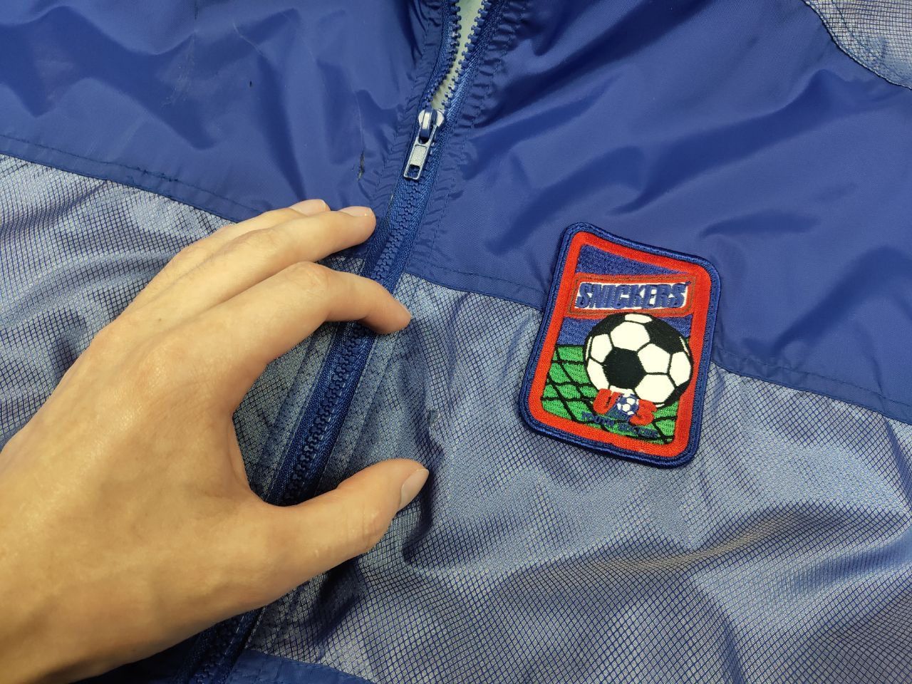 USA Olympics Vintage Snickers USA World Cup 94's Light Blue Nylon Jacket Size US L / EU 52-54 / 3 - 20 Thumbnail