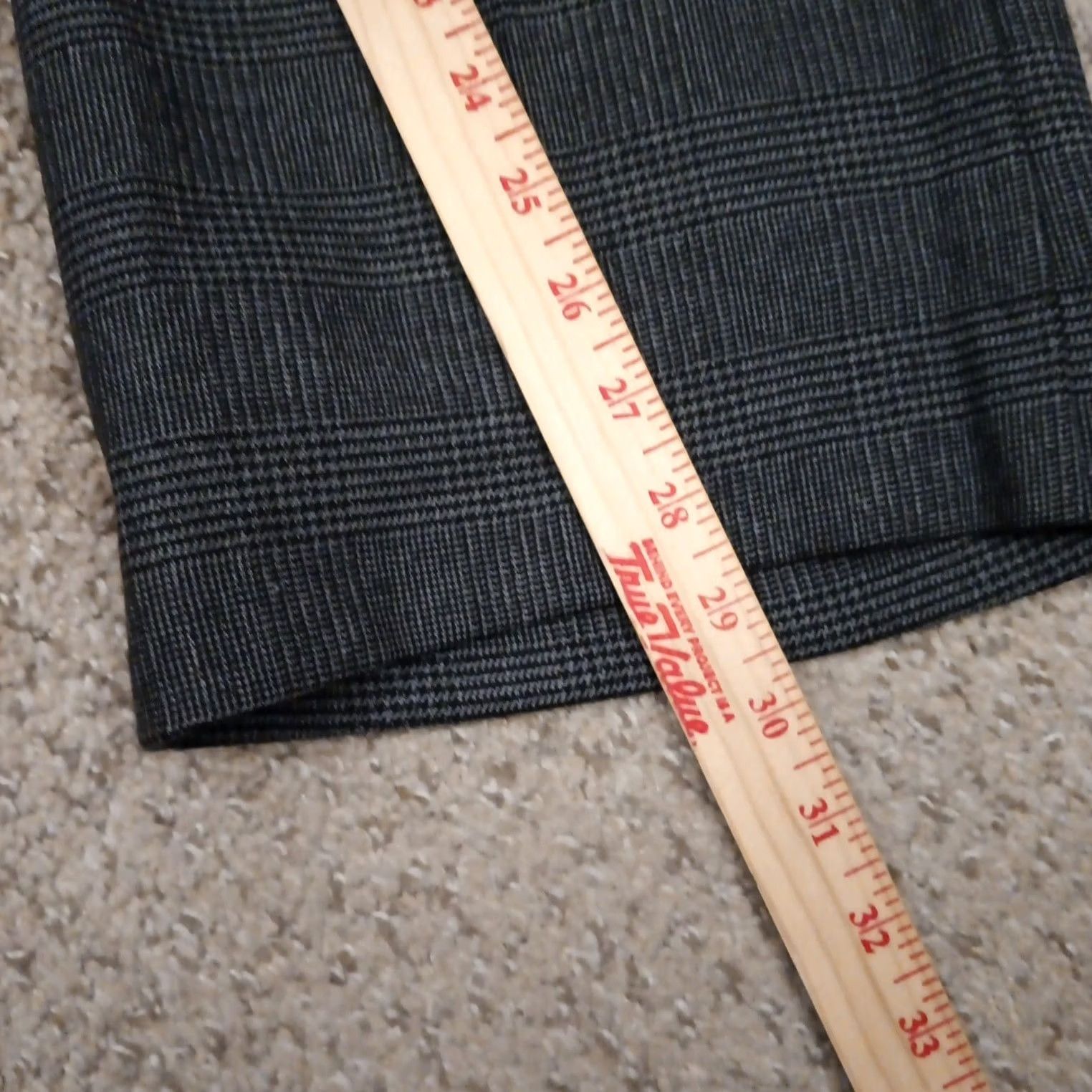 Jones New York Jones New York Dress Pants Womens Size 12 Gray Plaid Lined 34x29 High Rise Pants Mens Womens Girls Size 34" / US 12 / IT 48 - 6 Thumbnail