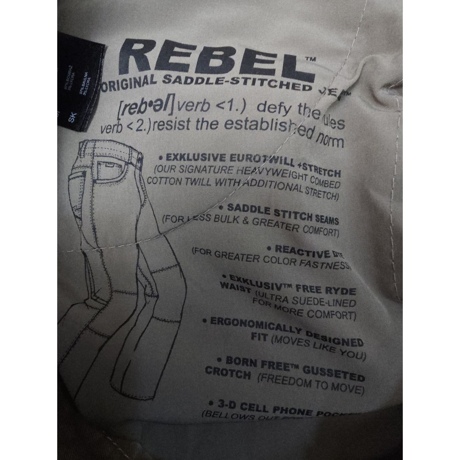 Kuhl Kuhl Rebel Straight Cargo The Original Saddle Stitched 30×29 Size US 30 / EU 46 - 8 Thumbnail