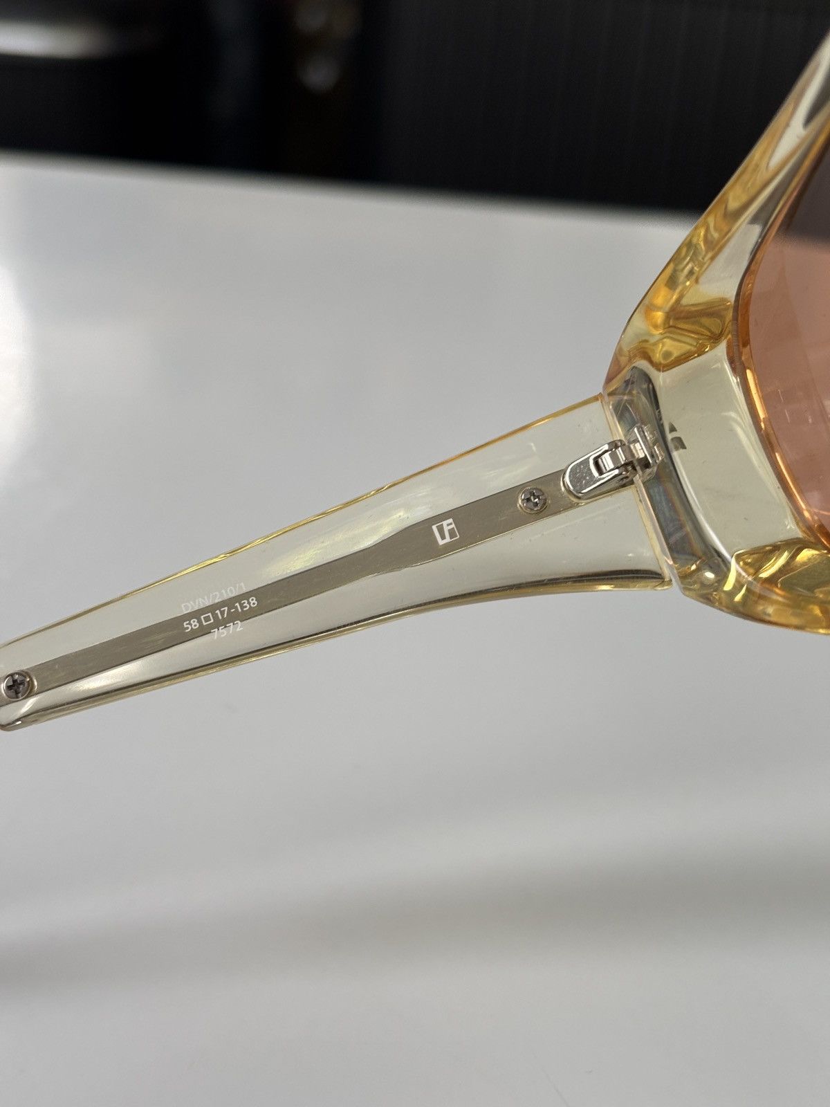 Dries Van Noten × Linda Farrow Transparent sunglasses Size ONE SIZE - 5 Thumbnail