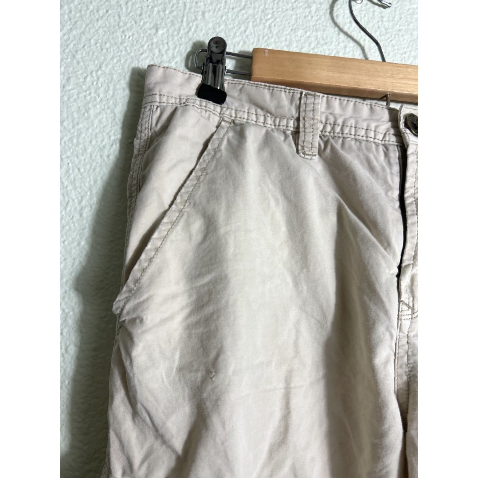 Guess Guess Baggy Long Cargo Shorts Cotton Beige 31x16 Size US 31 - 3 Thumbnail