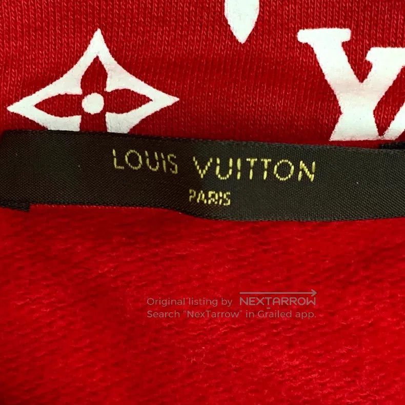Louis Vuitton Louis Vuitton Cotton Hooded Drawstring Long Sleeve Sweater Size US XXS / EU 40 - 6 Thumbnail