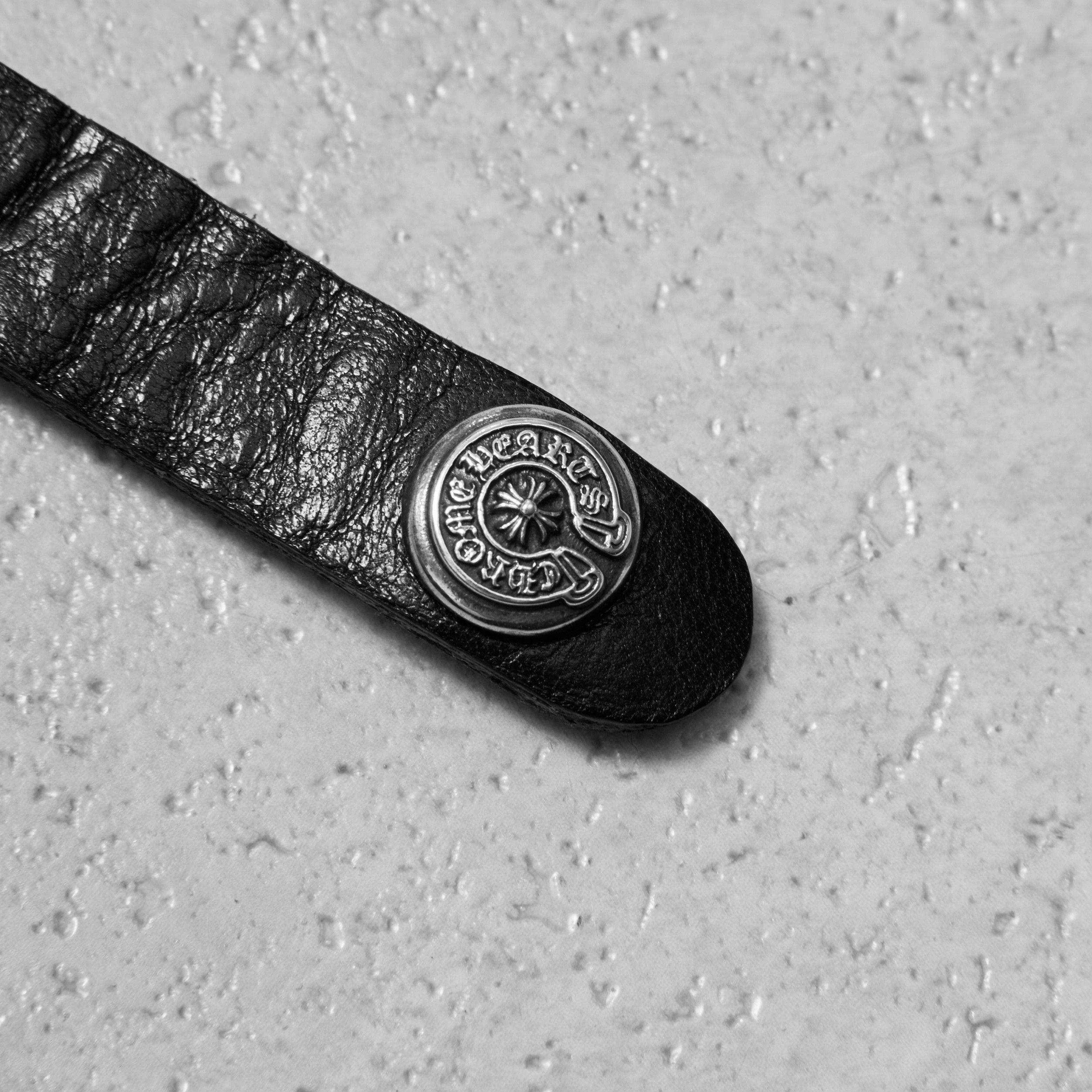 Chrome Hearts CHROME HEARTS Heart Plate Leather Bracelet Size ONE SIZE - 5 Thumbnail
