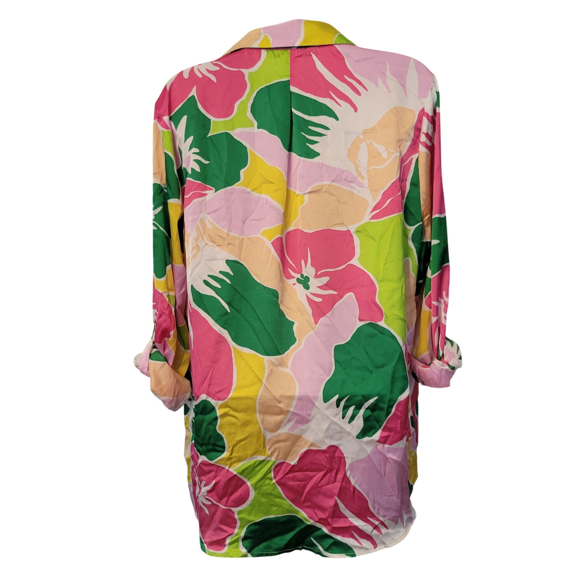 Other Haver London Bright Floral Button Front Shirt M Lightweight Size M / US 6-8 / IT 42-44 - 7 Thumbnail