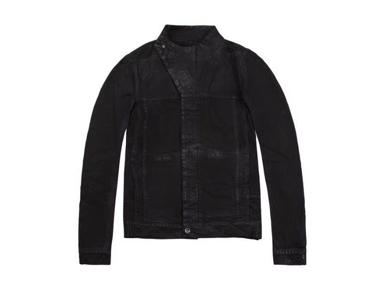 Rick Owens Rick Owens Black Waxed Selvedge Denim Jacket Size US M / EU 48-50 / 2 - 1 Thumbnail