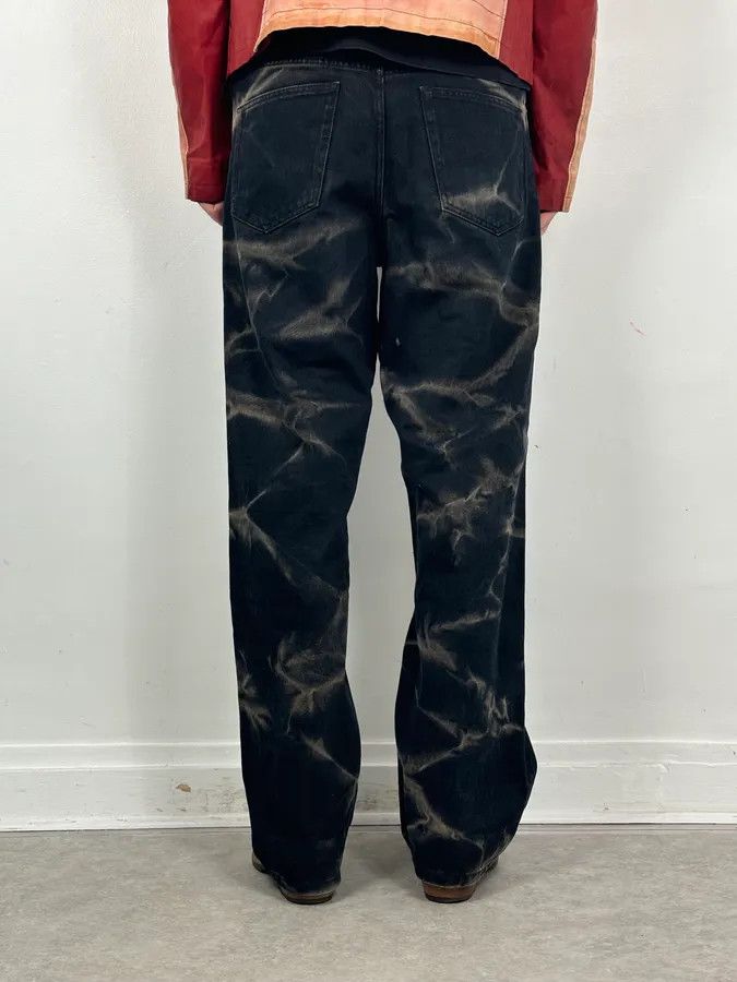 Dries Van Noten Dries Van Noten Navy Denim Tie-Dye Relaxed Jeans Size US 33 - 4 Thumbnail