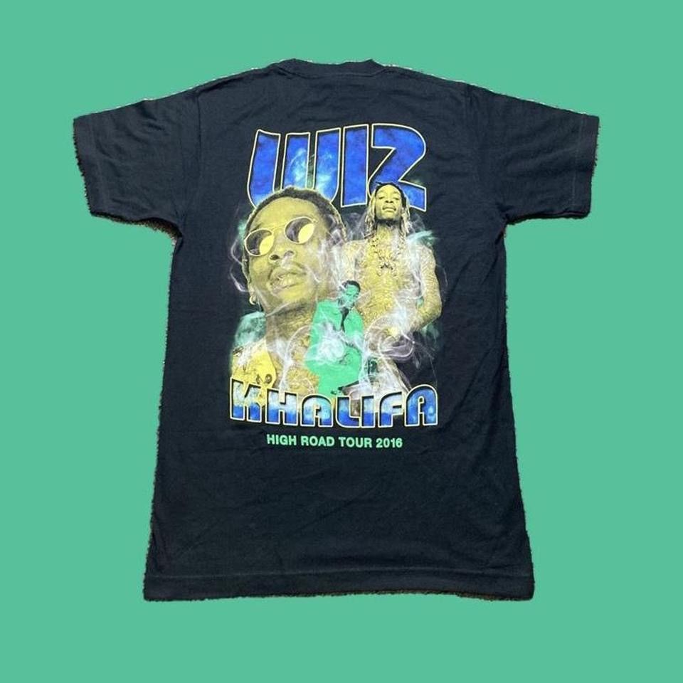 Band Tees × Rap Tees × Tultex Wiz Khalifa High Road 2016 Concert Tour Rap T Shirt Size US S / EU 44-46 / 1 - 1 Thumbnail