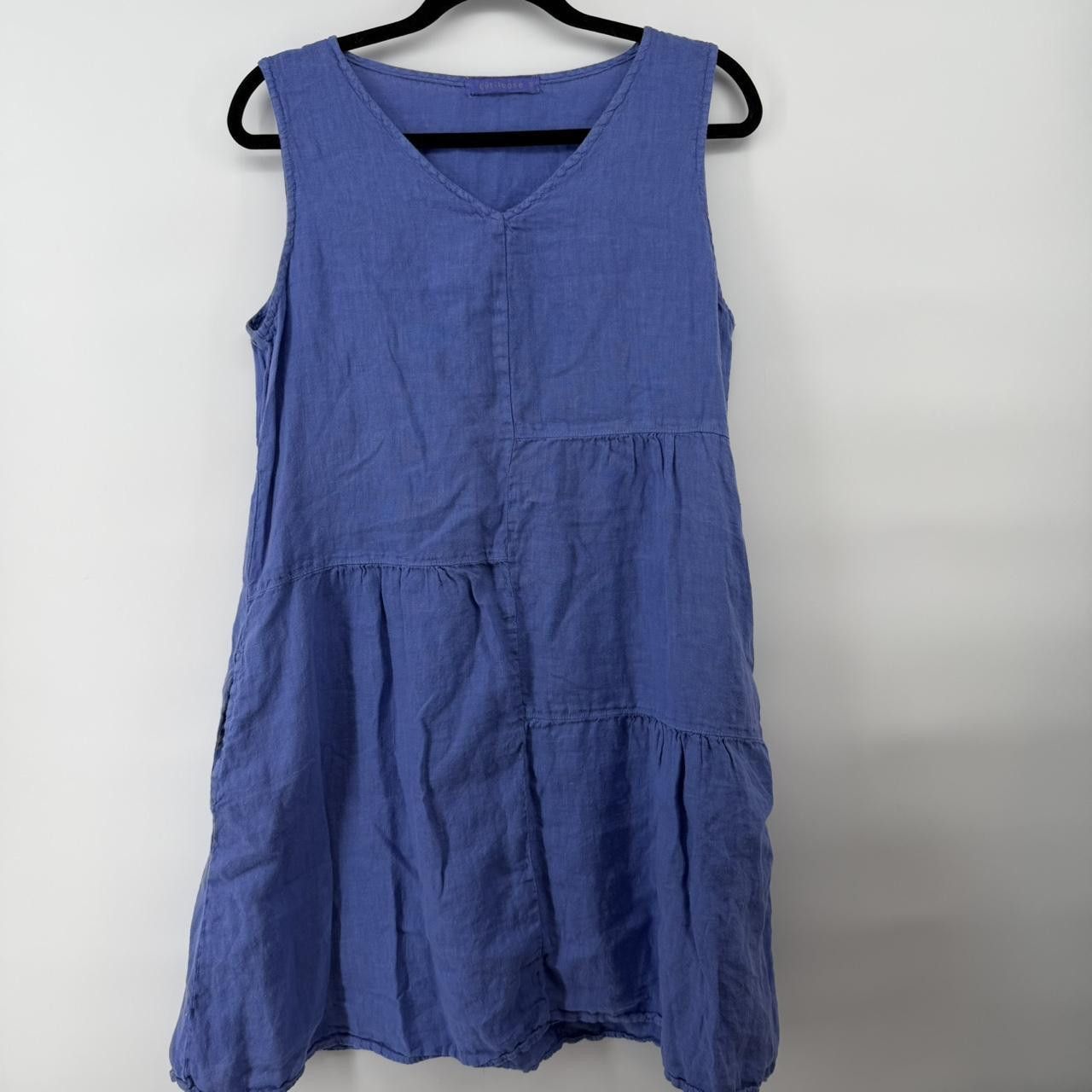 The Unbranded Brand Cut Loose blue linen dress Size M Size M / US 6-8 / IT 42-44 - 2 Thumbnail