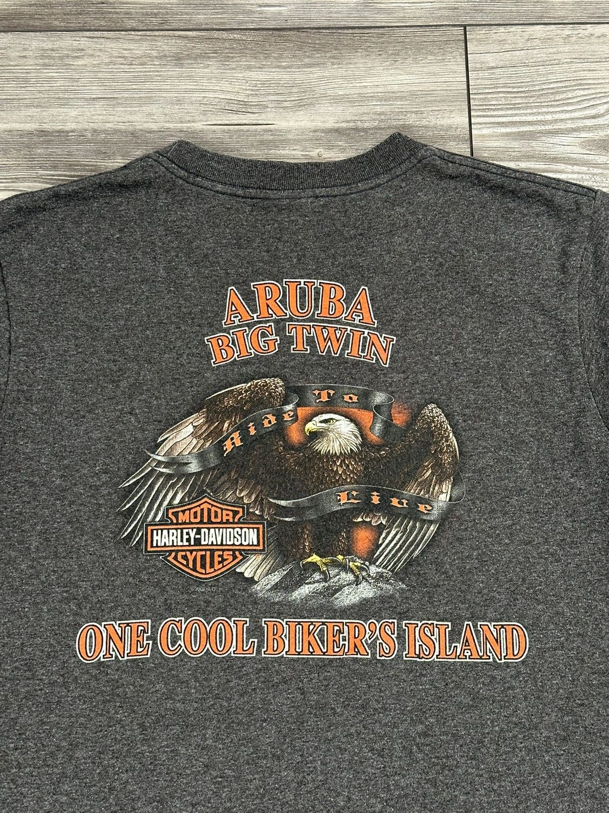 Harley Davidson × Vintage Y2K Harley Davidson Aruba T Shirt Size US M / EU 48-50 / 2 - 4 Thumbnail