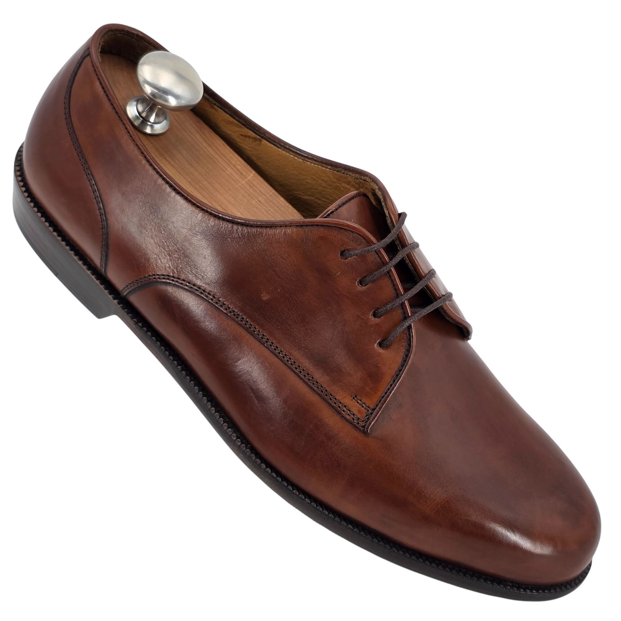 Bragano × Cole Haan New Old Stock Bragano Cole Haan Mens 8.5D Brown Leather Dres Size US 8.5 / EU 41-42 - 11 Thumbnail