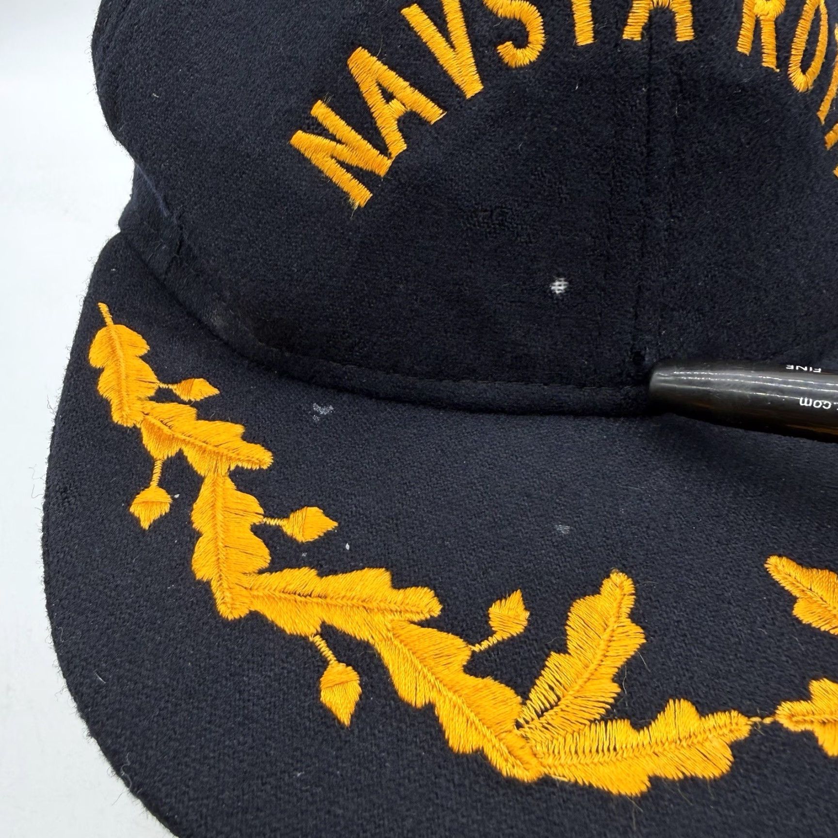 Vintage Navsta Rota US Naval Base Hat Military Wool Embroidered Snapback Men Adjustable Dark Blue USA Baseball Cap Size ONE SIZE - 2 Thumbnail