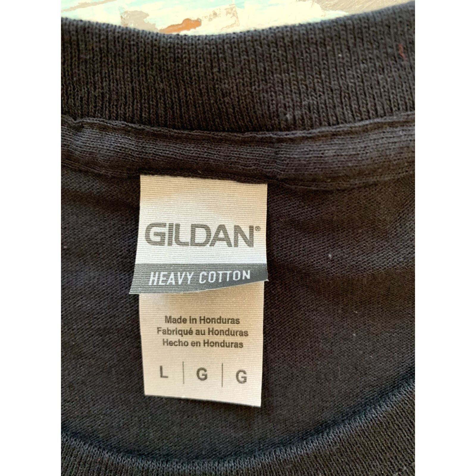 Gildan VINTAGE Large Gildan "VietNam Vet Brothers in Arms" Men's Black Short Sleeve Tshirt Size US L / EU 52-54 / 3 - 4 Thumbnail