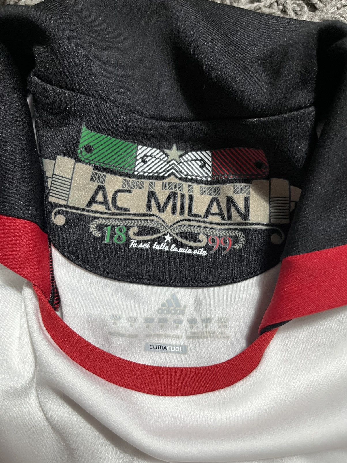 Adidas AC MILAN ADIDAS 2010/11 FORMOTION PLAYER ISSUE SOCCER JERSEY Size US M / EU 48-50 / 2 - 5 Thumbnail