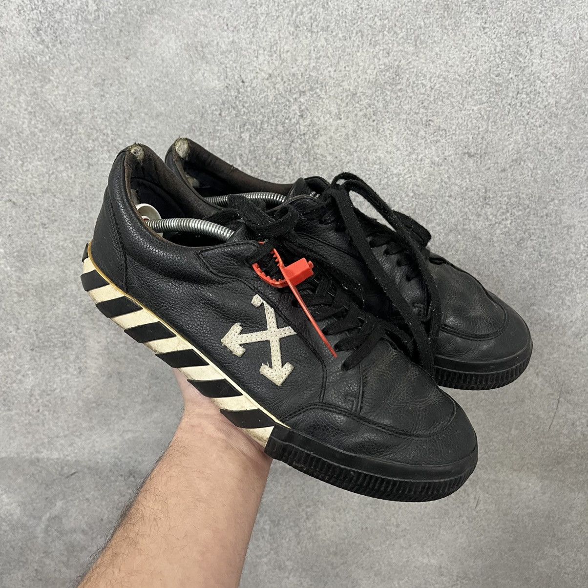 Off-White Off white vulcanized sneakers shoes Black Size US 11 / EU 44 - 1 Thumbnail