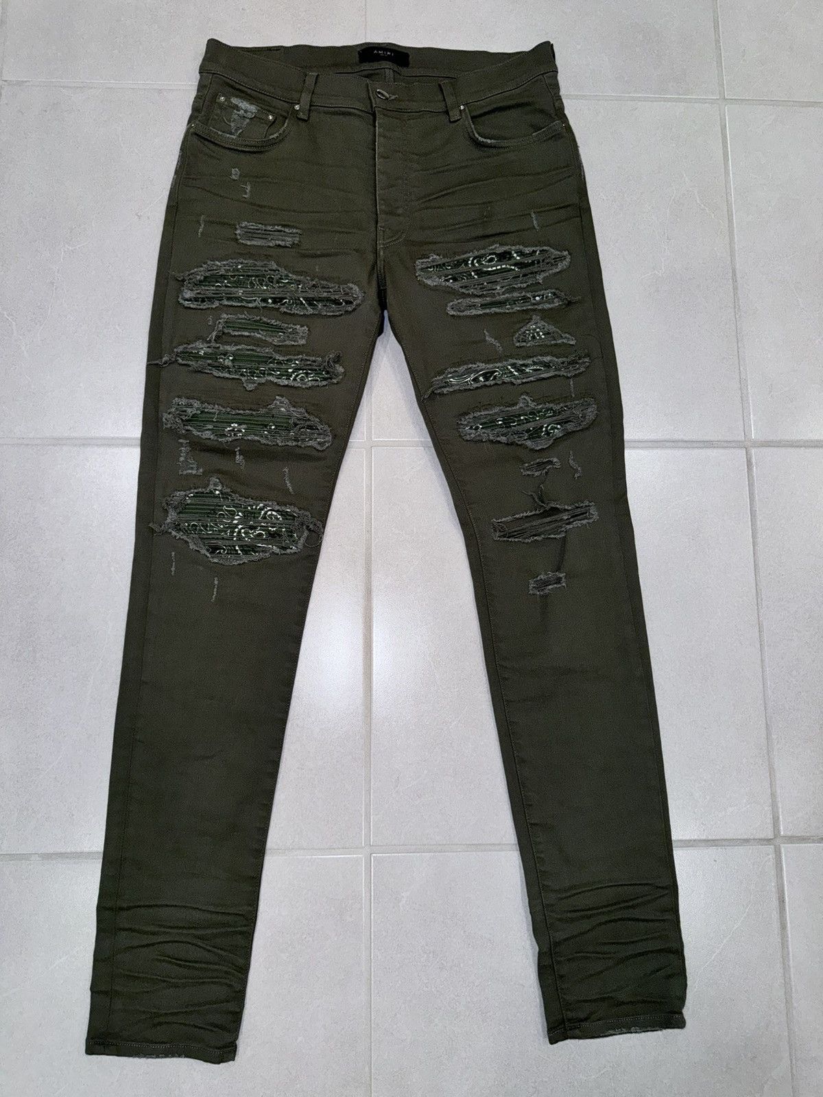 Amiri Amiri Bandana Thrasher Jeans Size US 34 / EU 50 - 1 Thumbnail
