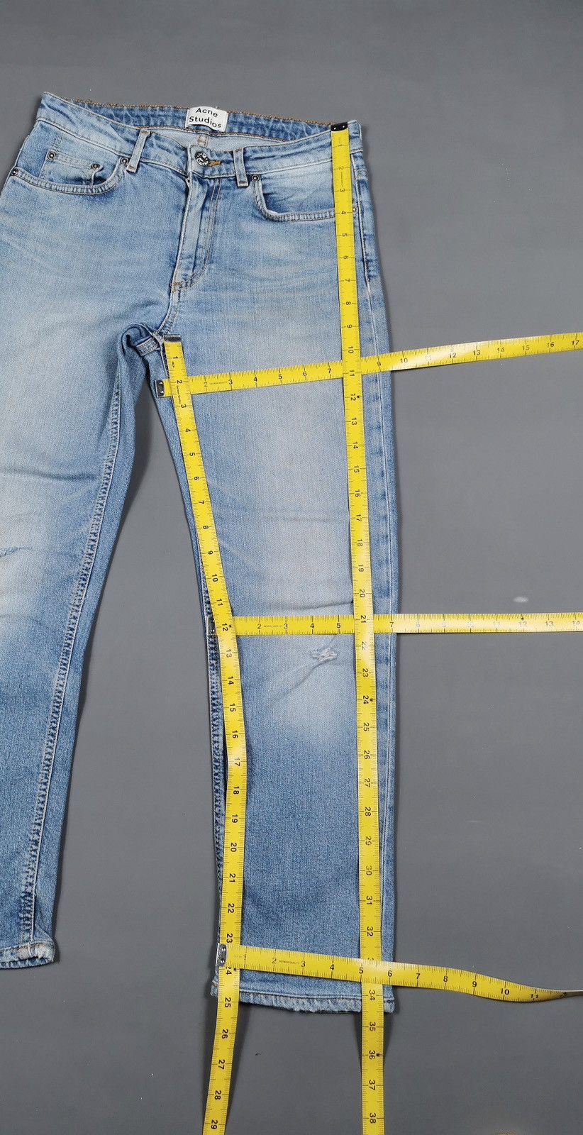 Acne Studios Acne Studios Row Carter Ankle Denim Jeans Size 27" / US 4 / IT 40 - 10 Thumbnail