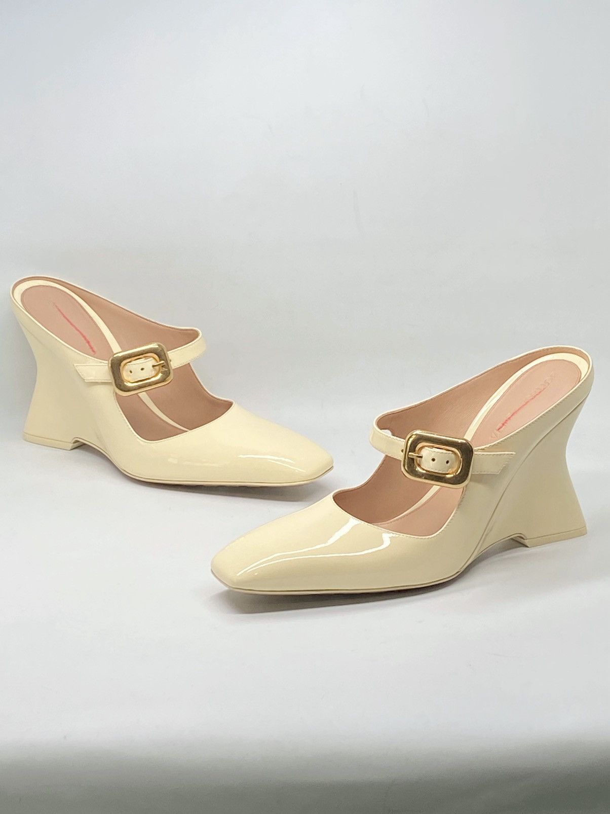Bottega Veneta Bottega Veneta Comet Mary Jane Wedge Pumps size 37.5 Size US 7.5 / IT 37.5 - 1 Thumbnail