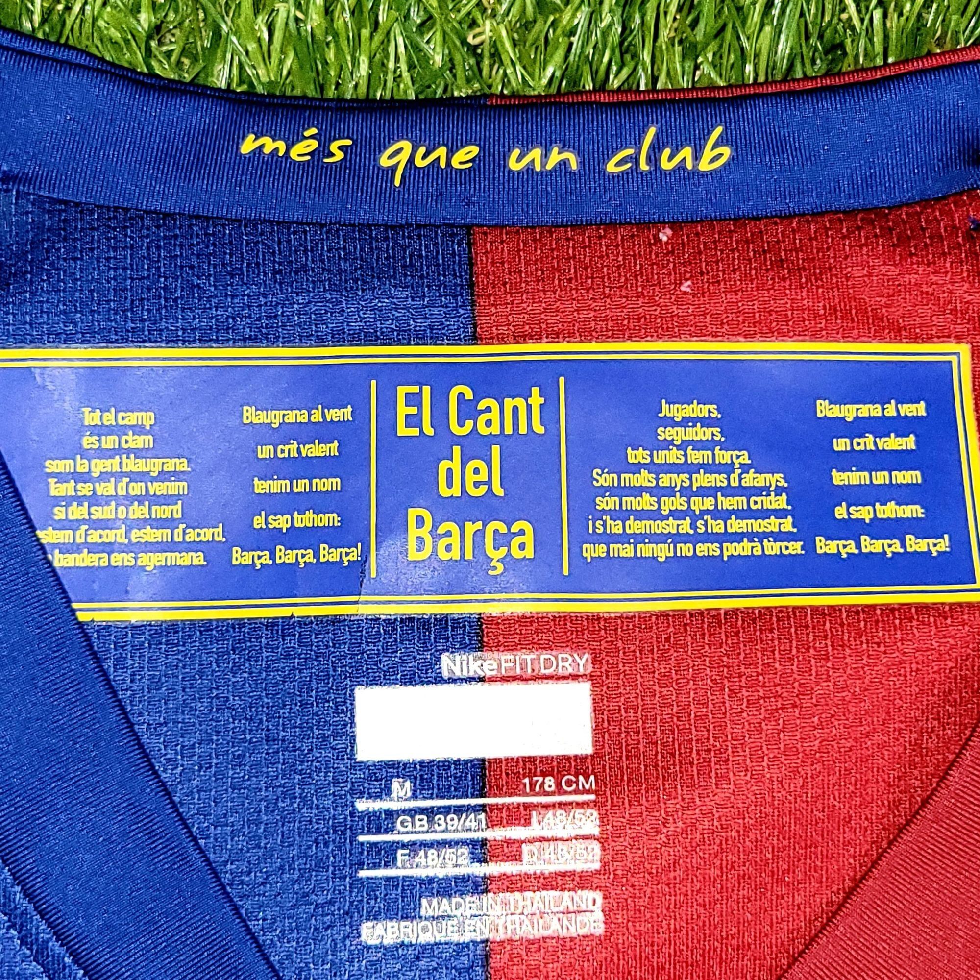 Nike Messi Barcelona TREBLE SEASON 2008 2009 Soccer Jersey M Size US M / EU 48-50 / 2 - 5 Thumbnail