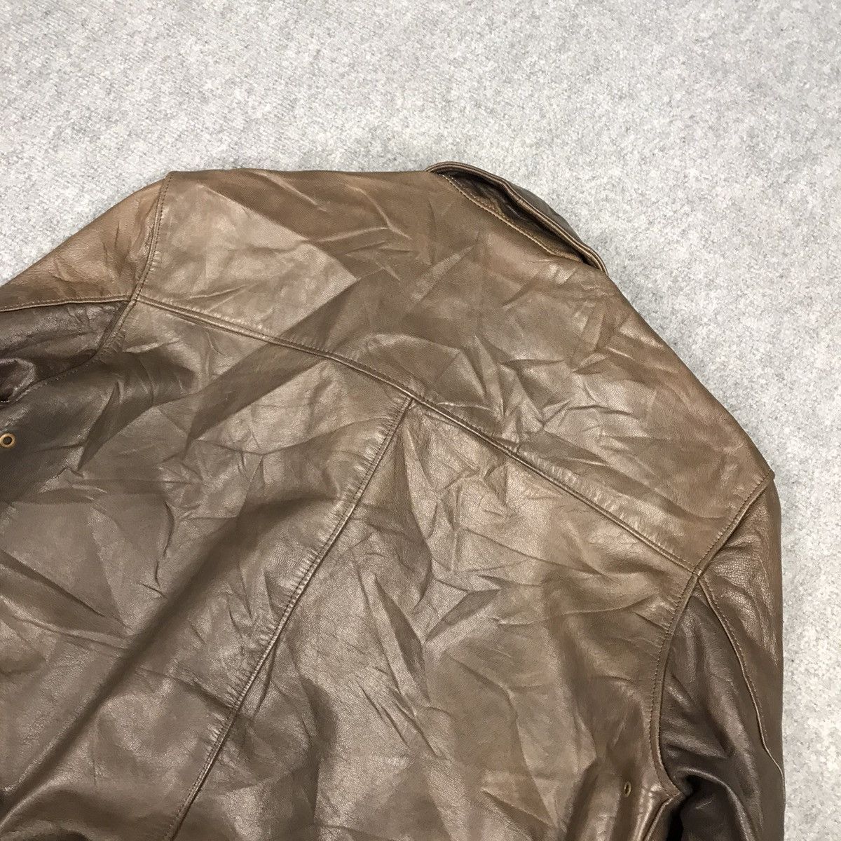 L.L. Bean VINTAGE LL.BEAN BROWN LEATHER BOMBER JACKET Size US S / EU 44-46 / 1 - 7 Thumbnail